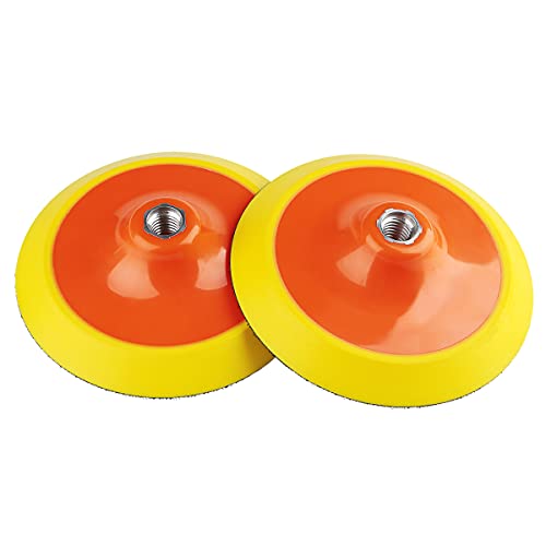 Ouya 2PCS 6 Inch Backing Plate 5/8"-11 Thread Polishing Buffing Pads for Rotary Polishing Machine - Image 1