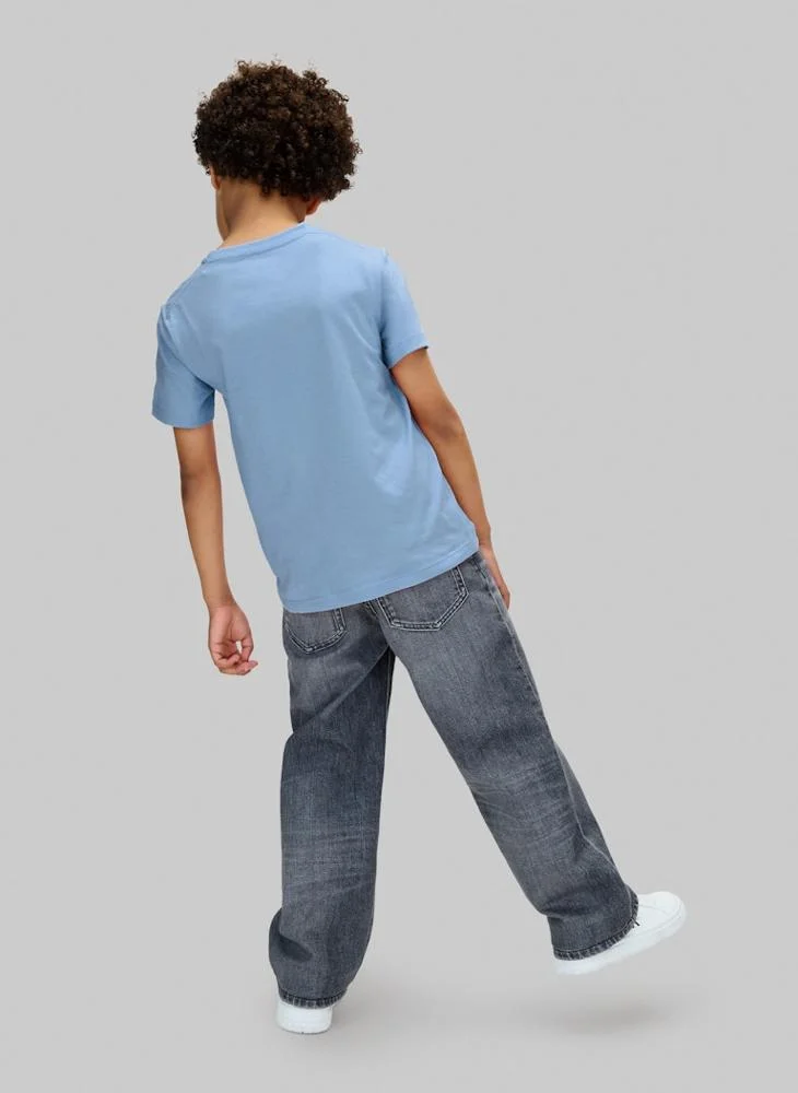Calvin Klein Jeans Kids Logo Crew Neck T-Shirt