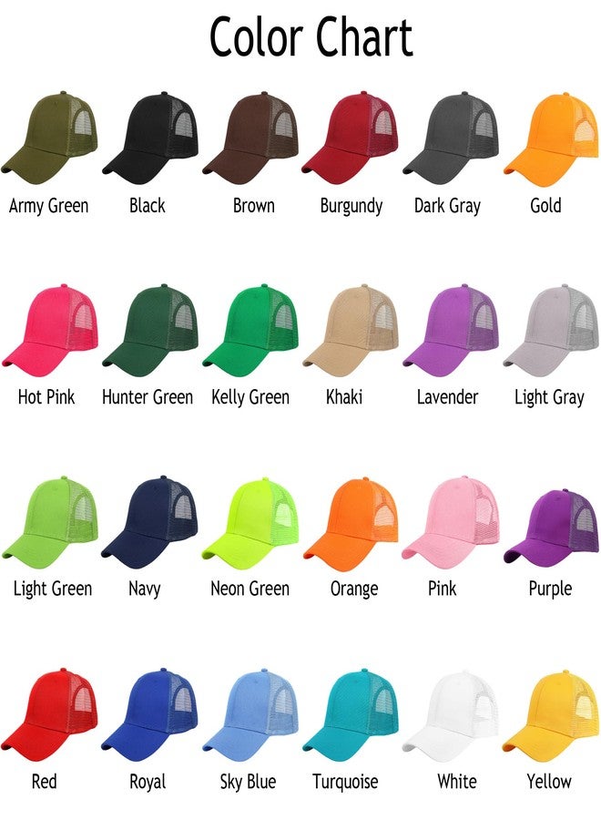 Falari Trucker Hat Baseball Cap Structured Plain Design 6 Panel, Adjustable Size - Brown - Image 2