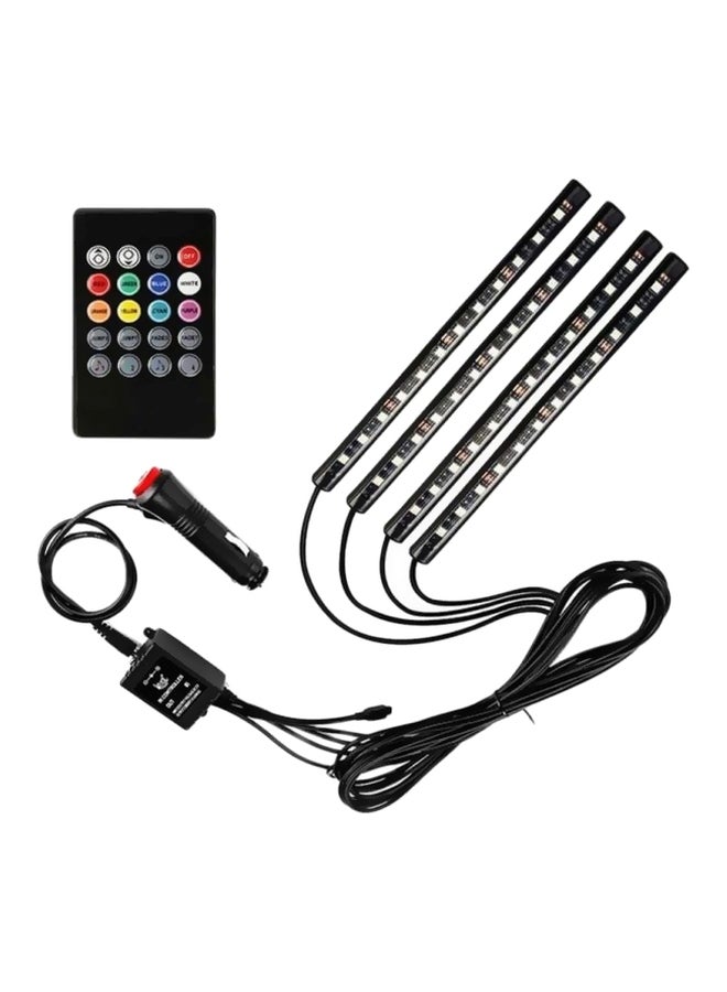 Loquat 4-Piece RGB LED Strip Light With Remote Control - Image 1