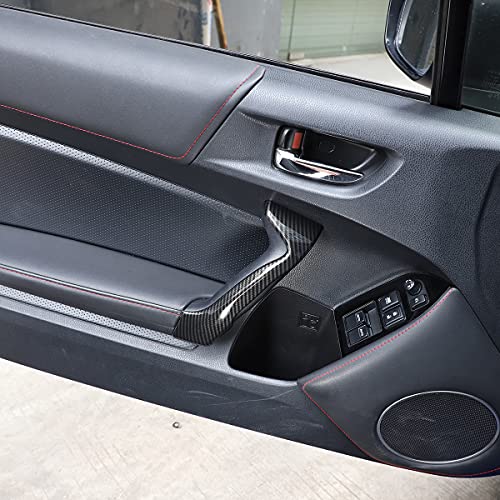 igersaw YIWANG ABS Carbon Fiber Inner Door Handles Covers Interior Decoration Trim for Subaru BRZ Toyota 86 2013-2020 Car Accessories (Carbon Fiber) - Image 5
