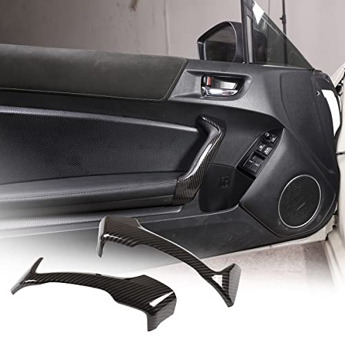 igersaw YIWANG ABS Carbon Fiber Inner Door Handles Covers Interior Decoration Trim for Subaru BRZ Toyota 86 2013-2020 Car Accessories (Carbon Fiber) - Image 1