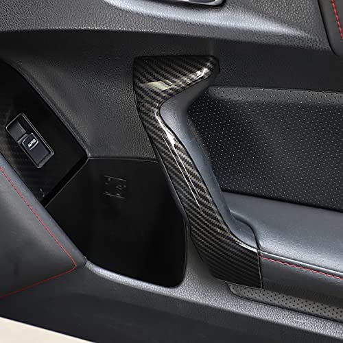 igersaw YIWANG ABS Carbon Fiber Inner Door Handles Covers Interior Decoration Trim for Subaru BRZ Toyota 86 2013-2020 Car Accessories (Carbon Fiber) - Image 4