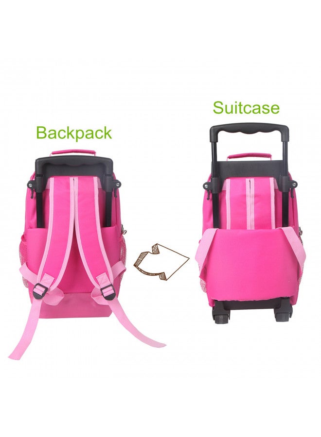 yodo yodo Zoo 3-Way Kids Suitcase Luggage or Toddler Rolling Backpack with wheels,Small Owl  - Image 3