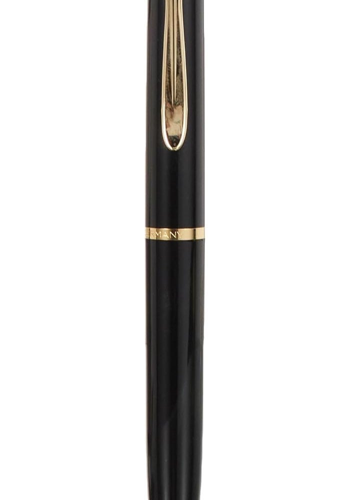 Pelikan Elegance K200 Retractable Ballpoint Pen - Black with Gold Trim - Image 2