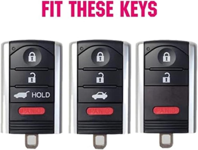 Wivplex 4 Buttons Car Key Fob Cover for Acura - Image 2