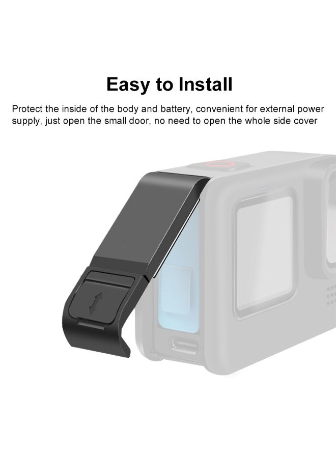 بولوز غطاء جانبي لبطارية الكاميرا مصنوع من بلاستيك POM من PULUZ مناسب لـ GoPro HERO10 Black / HERO9 Black - Image 4