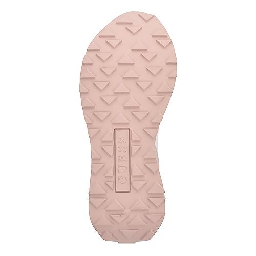 GUESS Women's LUCHIA Sneaker, White/Brown 142, 8 - Image 4