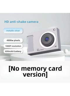Generic CCD Campus Small Camera 4800W Flash Front And Back Double Ultra-high Definition 4K Children's Camera Toy-Body Color: Lanyard Screen Protector ]  - Image 1