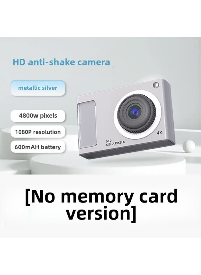 Generic - CCD Campus Small Camera 4800W Flash Front And Back Double Ultra-high Definition 4K Children's Camera Toy-Body Color: Lanyard Screen Protector ] - Image 1