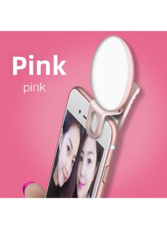 General Tiny Self-timer Beauty Lamp Mobile Phone Photo Photography Light Fill Light Chattering Main Live Broadcast Of The Same Mobile Phone Fill Light Direct Sales-Color:Pink  - Image 1