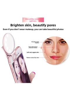 General Tiny Self-timer Beauty Lamp Mobile Phone Photo Photography Light Fill Light Chattering Main Live Broadcast Of The Same Mobile Phone Fill Light Direct Sales-Color:Pink  - Image 5