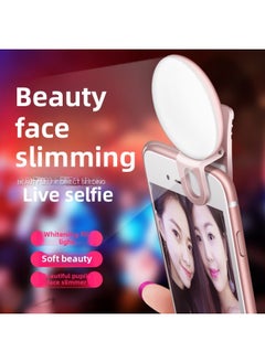 General Tiny Self-timer Beauty Lamp Mobile Phone Photo Photography Light Fill Light Chattering Main Live Broadcast Of The Same Mobile Phone Fill Light Direct Sales-Color:Pink  - Image 4