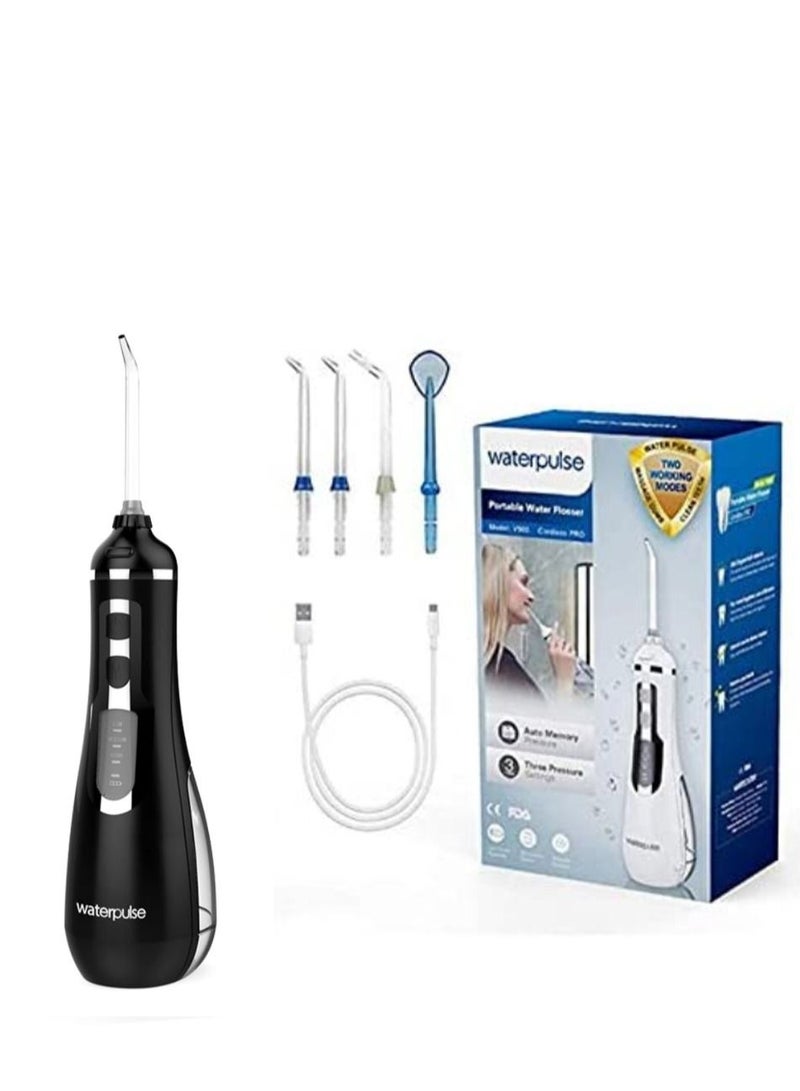waterpluse Portable Irrigators Water Flosser Travel Massage Clean Flossing USB Charging Flosser Cordless Waterpulse V500 - Image 4