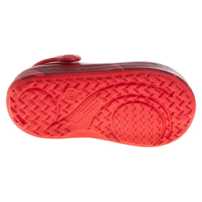 Josmo Kids Cars Clog Sandal Waterproof Slip-On Slides for Boys - Lightning McQueen Closed Toe Clogs with Backstrap - Red (Size 7-8 Toddler) - Image 3