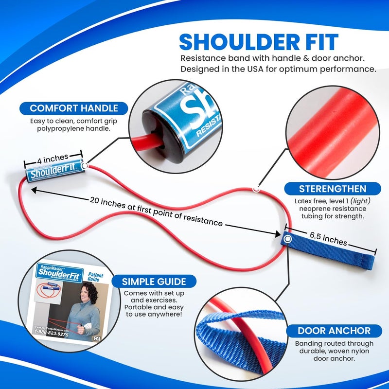 RangeMaster All in one Shoulder Strengthening and Home Therapy Pro Kit │ Physical Therapy Tool │ Aids in Recovery and Increasing Mobility │ Comprehensive Exercise Guide - Image 5