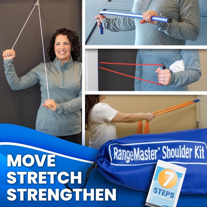 RangeMaster All in one Shoulder Strengthening and Home Therapy Pro Kit │ Physical Therapy Tool │ Aids in Recovery and Increasing Mobility │ Comprehensive Exercise Guide - Image 2
