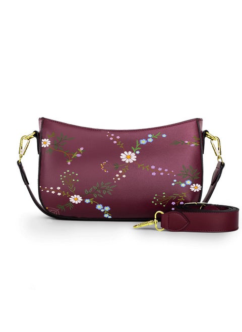 20-The Blue & rose Crossbody bags burgundy