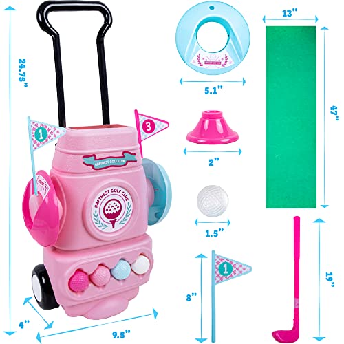 Hapinest Toddler Girl Golf Set Pink - Image 5