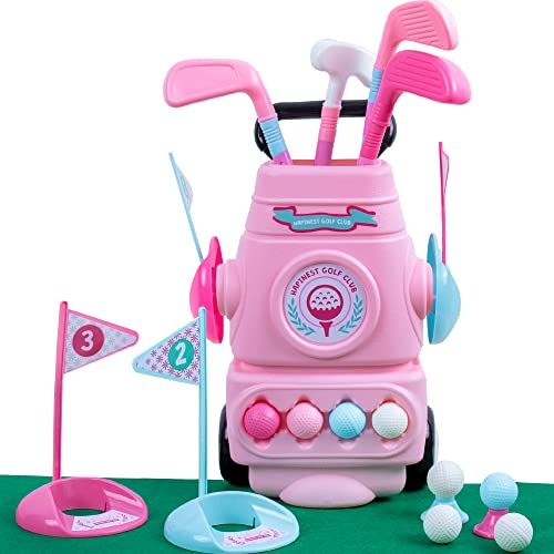 Hapinest Toddler Girl Golf Set Pink - Image 1