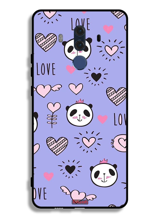 Tolwak Huawei Mate 10 Pro Protective Case Cover Love And Panda Doodle - Image 2