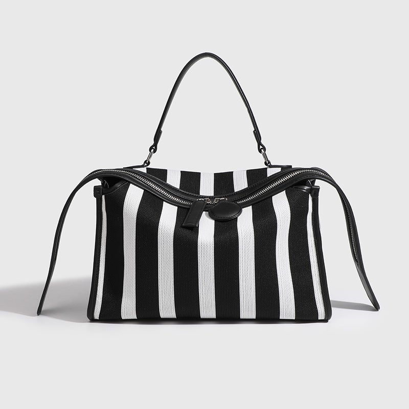 Backpack New Fly Weaving Boston Bag Women'S Shoulder Crossbody Handbag Pillow Bag Commuter Tote Underarm Bag - Image 2