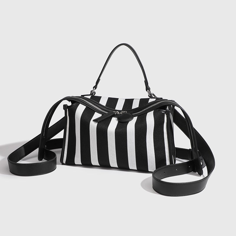 Backpack New Fly Weaving Boston Bag Women'S Shoulder Crossbody Handbag Pillow Bag Commuter Tote Underarm Bag - Image 3