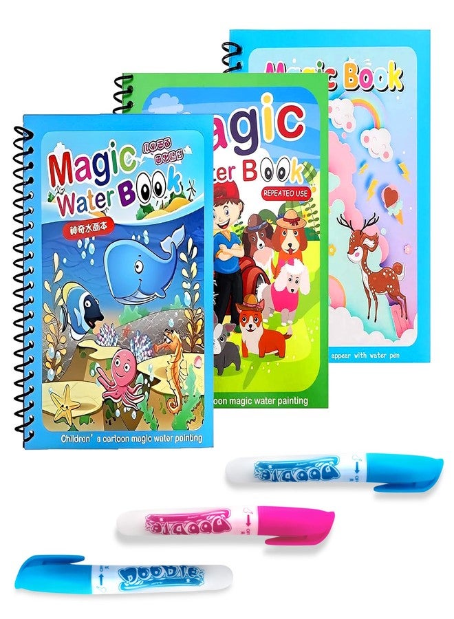 GLUN® Water Magic Book Random Theme C2 Pack of 3 - Image 2