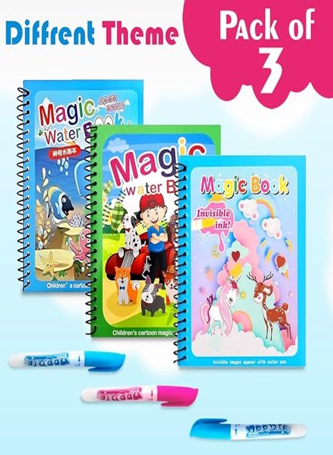 GLUN® Water Magic Book Random Theme C2 Pack of 3 - Image 3