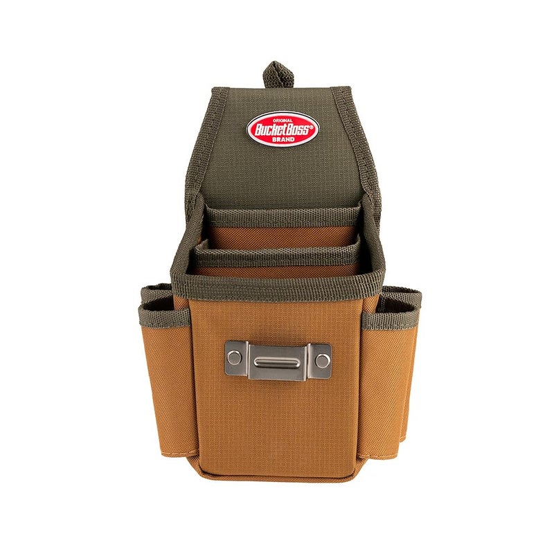 Bucket Boss Utility Plus Pouch with FlapFit Pouches Original Series 54175 Brown