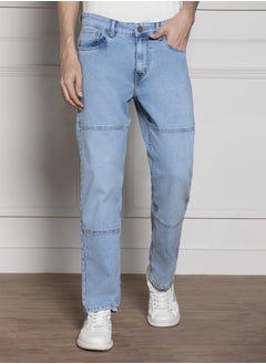 Dennis Lingo Men’s Relaxed Fit Light Blue Jeans – Stylish and Flexible  - Image 3