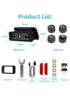 TPMS Tire Pressure Monitoring System Adjustable And Removable Solar Tire Pressure Monitor With 6 Alarm Modes And Real-Time Auto Detection For Car 22-87 Psi - pzsku/Z0F81171D9E09A5DE4CCAZ/45/_/1721723940/cbdc5f5b-6658-492d-85e7-d2ea4b694601