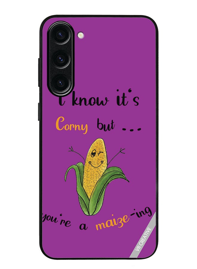 VR CREATIVE Protective Case Cover For Samsung Galaxy S24 Plus Corn Design Multicolour - Image 1