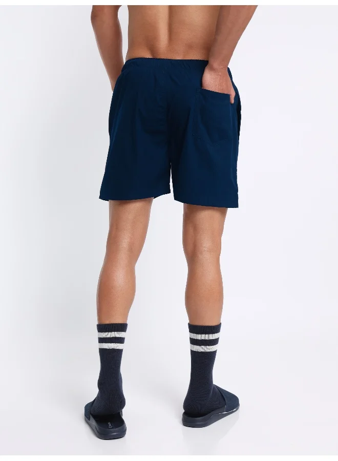 Beyoung Plain Navy Blue Mens Boxer