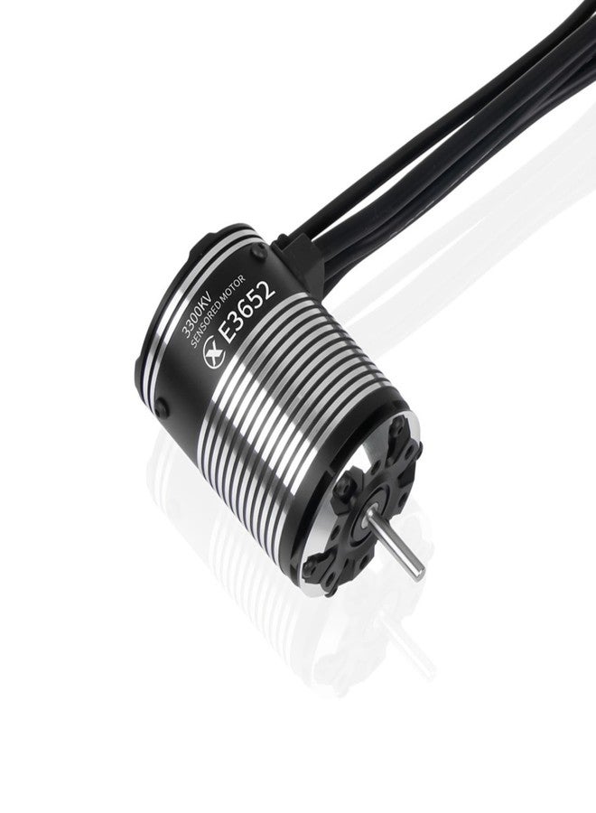 XC E3652 Sensored Brushless Motor for RC Car,2-3S Lipo,IP67 Water Proof,Applicable to:1/10 On-Road,Off-Road,Short Course(Light Load) (3300KV) - Image 1