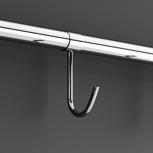 Penora Steel Bathroom Accessories Set, Bathroom Hangers for Clothes Chrome Finish Towel Rod for Bathroom/Towel Rack in Bathroom 18 Inch Bathroom Towel Hanger for Wall Mounted, Anti Rust (Pack of 1) - Image 2