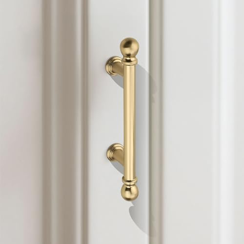 Orger 10 Pack 3 Inch(76mm) Champagne Bronze Cabinet Pulls Heavy Duty,Kitchen Cabinet Handles Hardware Zinc Alloy,Vintage Handles for Bathroom Dresser Drawer - Image 2