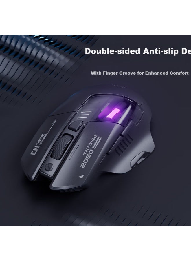 Inphic A9 Wireless Bluetooth Mouse Office Mouse Lightweight Silent Mouse Portable Mouse Ergonomic Computer Mouse Laptop Mouse Explorer Edition Black - Image 5