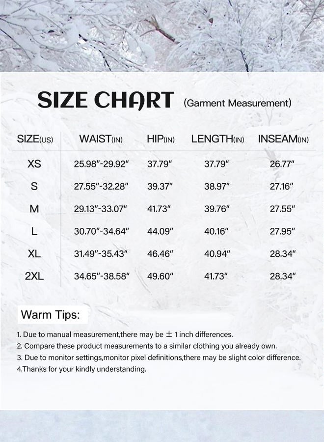 Flygo Women's Sherpa Fleece Lined Joggers Sweatpants Winter Warm Pants with Pockets (XS-2XL), 02 Grey(straight), L - Image 4