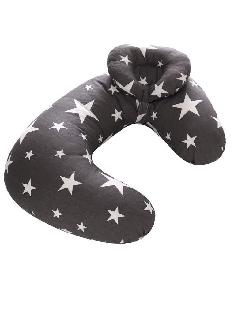 Breastfeeding pillow for newborns, natural position, machine washable, supports the baby and is comfortable for the mother’s position and a sleeping pillow (multiple shapes and colors). - Image 1