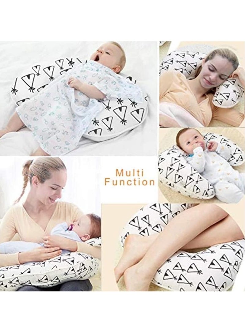 Breastfeeding pillow for newborns, natural position, machine washable, supports the baby and is comfortable for the mother’s position and a sleeping pillow (multiple shapes and colors). - Image 3