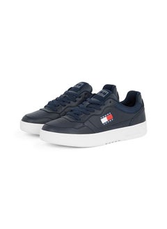 TOMMY JEANS ESSENTIAL LEATHER LOW TRAINERS  - Image 4