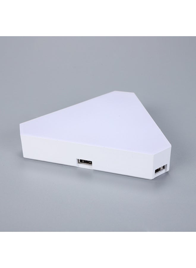 Generic - Triangular E-sports Lamp Indoor Wall Lamp RGB Party Lamp Intelligent Quantum Lamp Diy Ceiling Lamp Splicing Lamp Odd Light Lamp-Light Source Power:11 Lights +1 Controller +1 Remote Control + App + Pickup-Light Color:Enlarged Ultra-thin Triangular Light Board (bluetooth Model) Is Simple And Convenient - Image 1