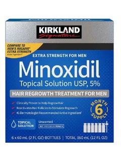 6-Piece Minoxidil Hair Regrowth Treatment