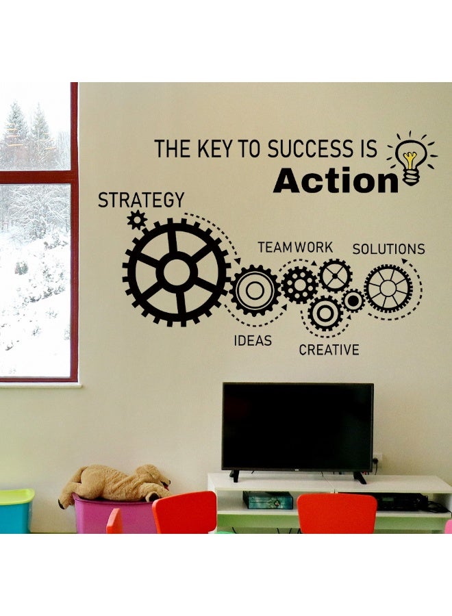 SISGL ملصقات جدارية بنمط ظلال إبداعية عبارات تحفيزية باللغة الإنجليزية فن الجدران ديكور جدارية هندسية بسيطة ورق جدران قابل للإزالة ملصقات جدارية لغرفة الأطفال غرفة المعيشة خلفية التلفاز غرفة النوم والمكتب - Image 4