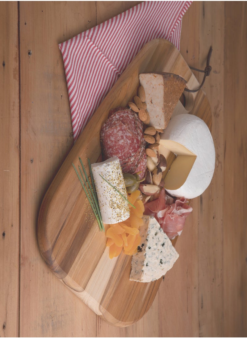 TRAMONTINA - Since 1911,Made in Brazil- Provence 40x27cm Teak Wood Cheese Board with Mineral Oil Finish - Image 1