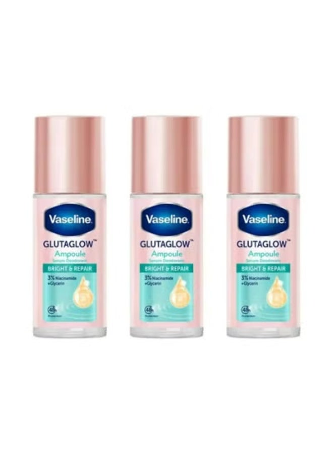 Glutaglow Bright And Dry Ampoule Deodorant Roll On 45 ml 3pcs