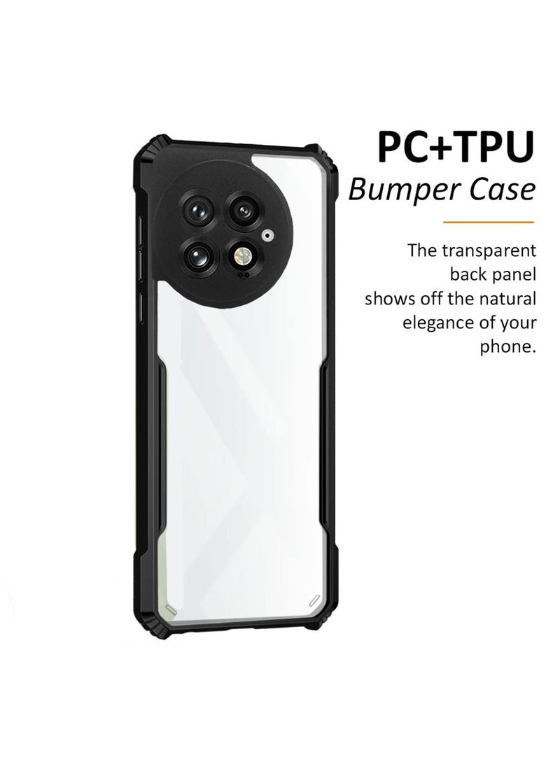 Wtech - OnePlus 13 5G 2024 Hybrid TPU Silicone with Raised Armour Bumpers Slim Case Cover - Black - Image 1