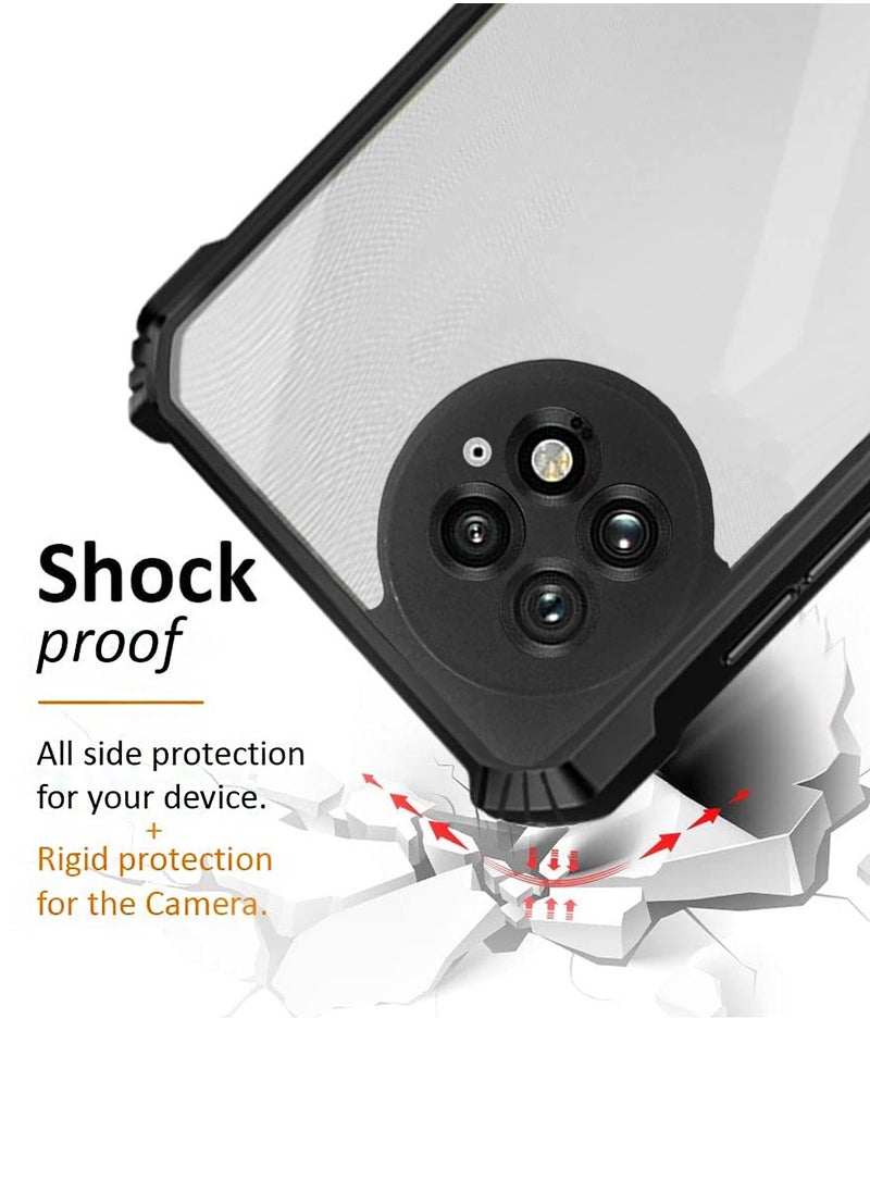 Wtech - OnePlus 13 5G 2024 Hybrid TPU Silicone with Raised Armour Bumpers Slim Case Cover - Black - Image 1