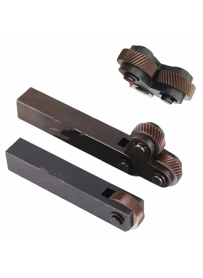 7 Piece Mesh Wheel Knurling Tool Holder Set Manual Thread Rolling Tools 0 5mm 1mm 2mm Pitch - Image 4